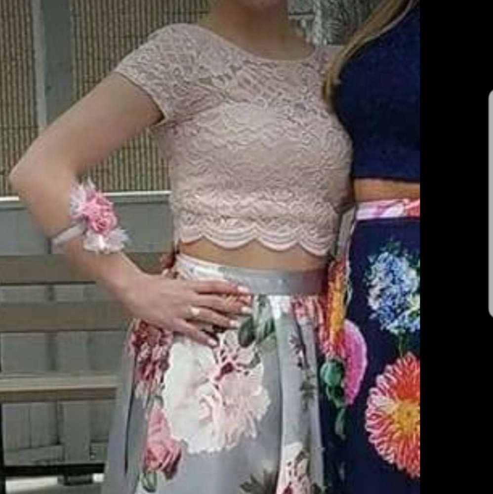 2 PC prom dress